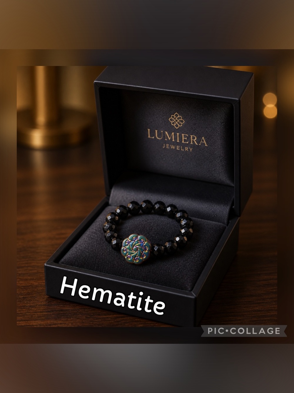 Hematite Beaded Stretchy Ring